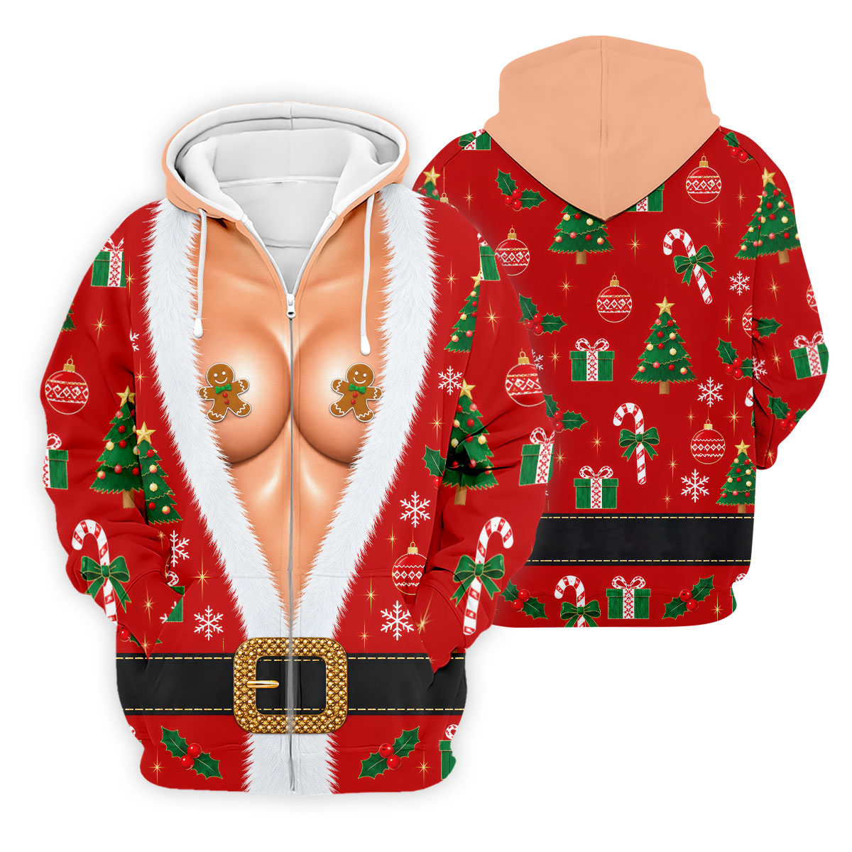 Gingerbread Costume Christmas Golf Shirt, Mens Golf Shirts, Polo Shirts For Men