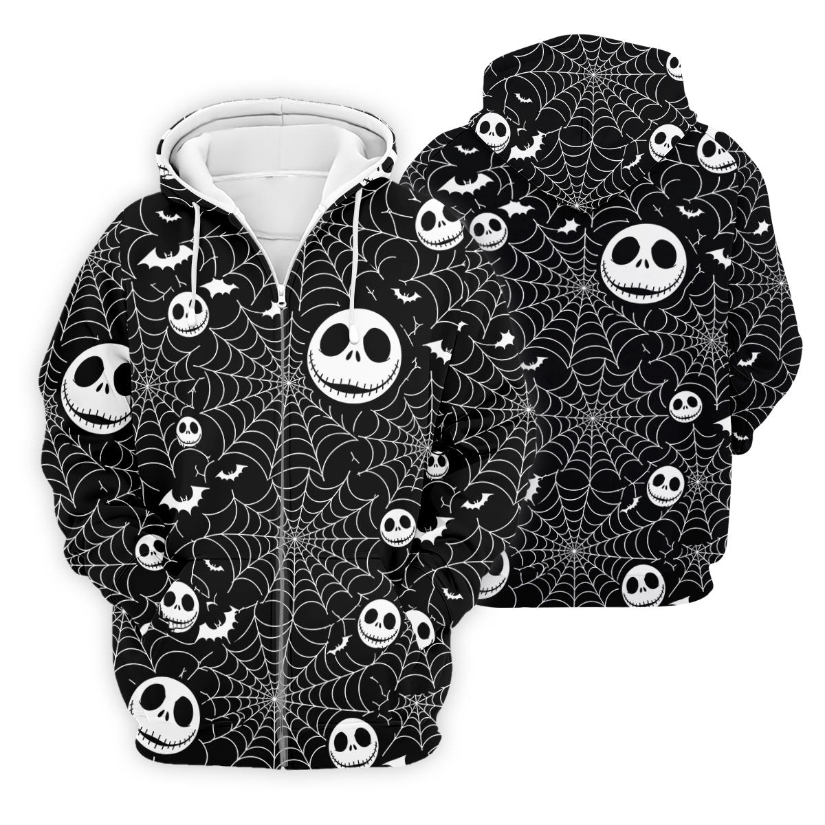 Black Horror Character Spider Web Pattern Golf Polo Shirt, Mens Golf Polo, Hawaiian Golf Shirt