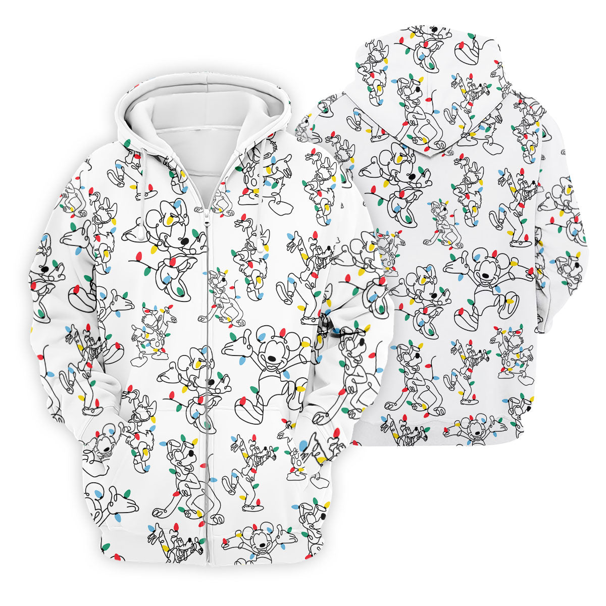 Happy Cartoon Characters Xmas Golf Shirt, Polo Shirts For Men, Golf Gift For Men, Christmas Golf Shirt