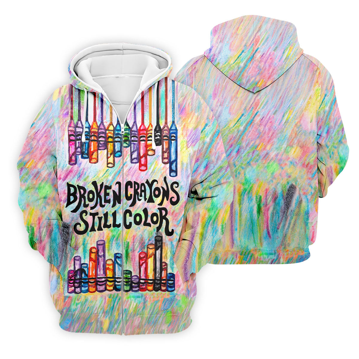 Broken Crayons Still Color Suicide Awareness Golf Polo Shirt, Mens Golf Polo