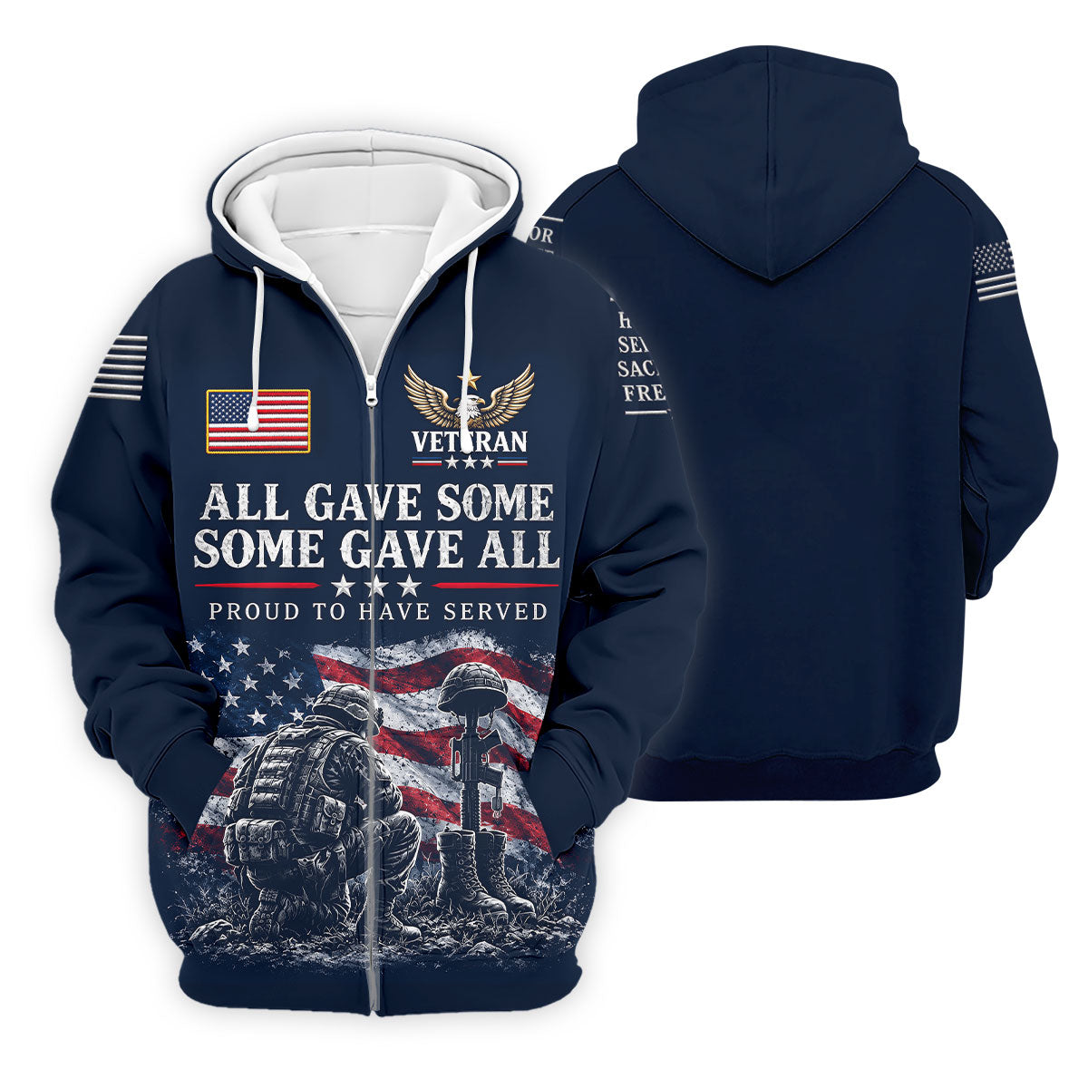 All Gave Some Some Gave All Polo Shirt, Veterans Day Golf Shirt, Golf Shirts For Men