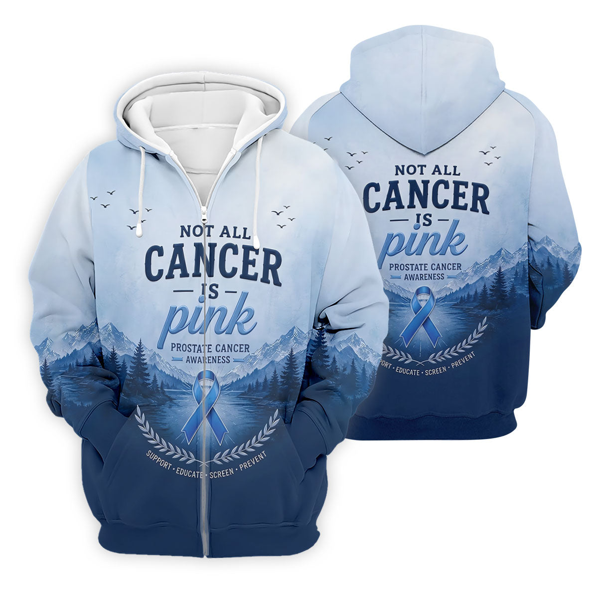 Not All Cancer Is Pink Prostate Cancer Polo Shirt, Mens Golf Polo, Printed Golf Shirts