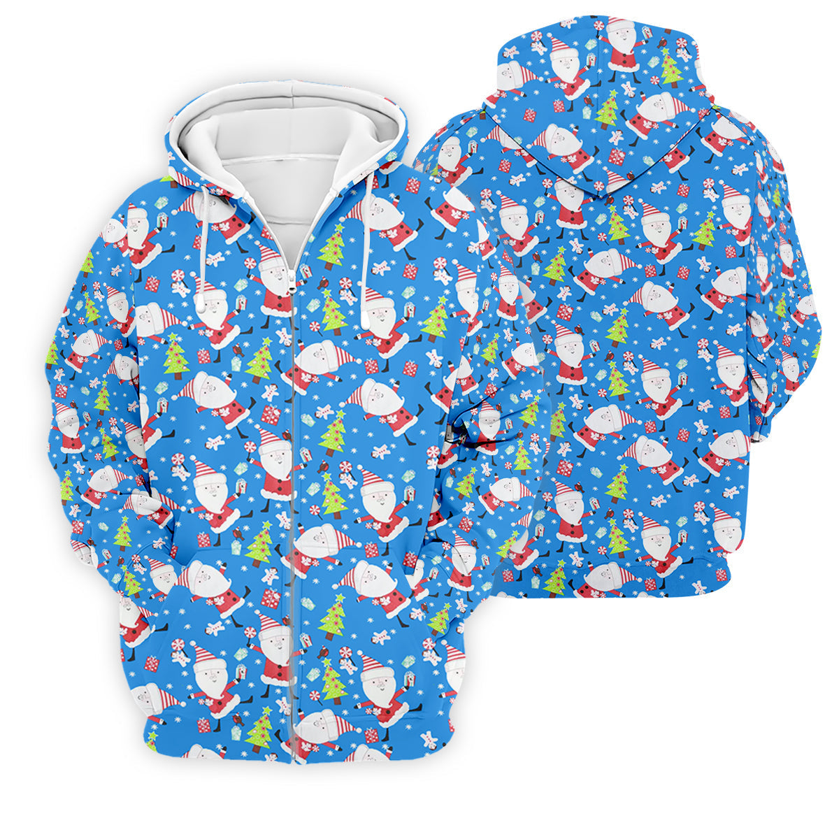 Funny Santa Claus Blue Golf Shirt, Christmas Golf Shirt, Fun Golf Shirts For Men, Golf Gift For Men
