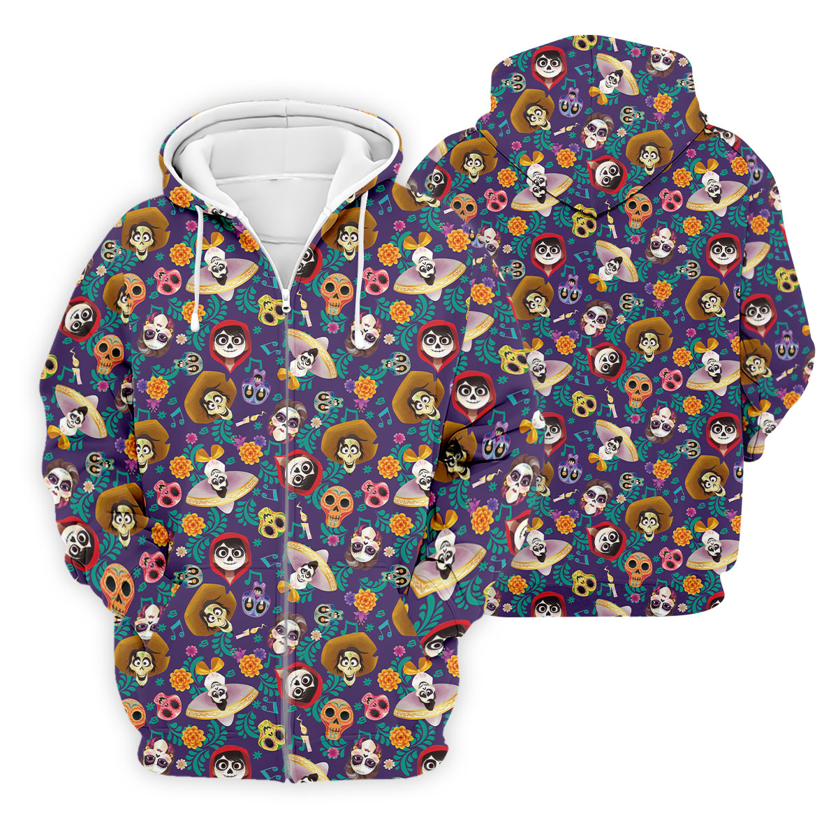 Day Of The Dead Sugar Skull Halloween Golf Polo Shirt, Mens Golf Polo, Golf Apparel For Men