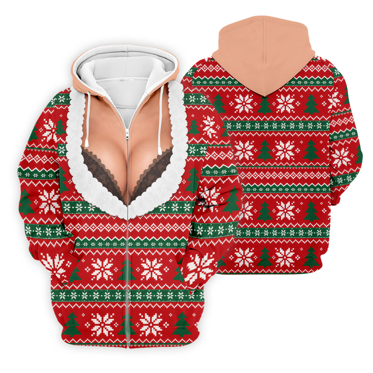 Funny Sexy Cleavage Christmas Golf Shirt, Golf Shirts For Men, Mens Golf Apparel