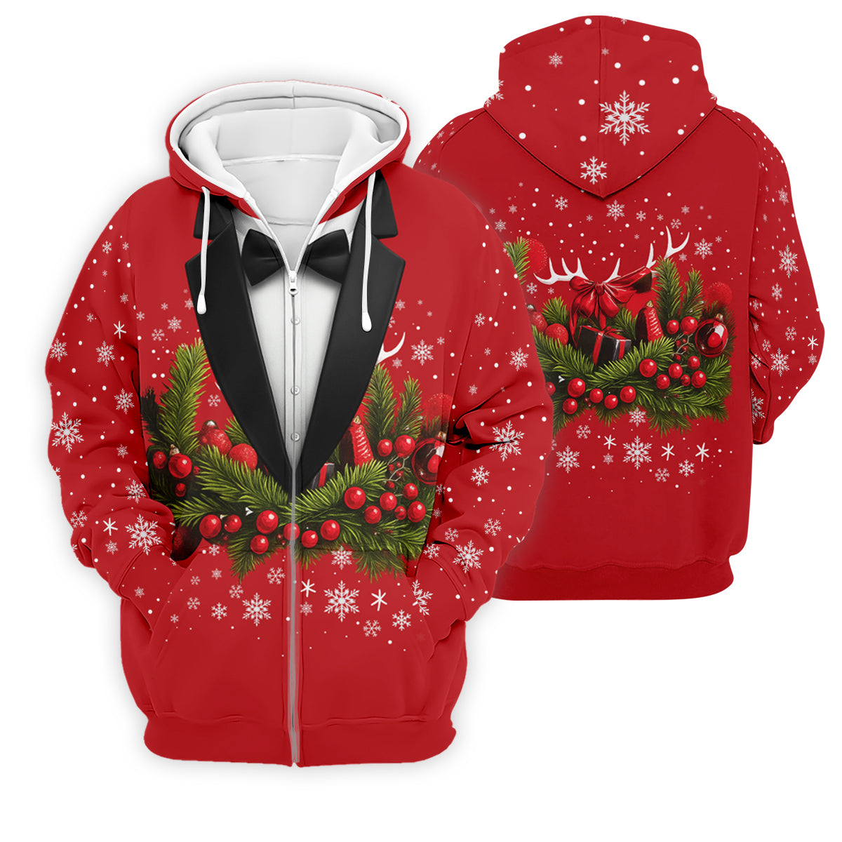 Christmas Mistletoe Vintage Prints Men's Golf Polo Shirts, Christmas Golf Shirt, Golf Gift For Men