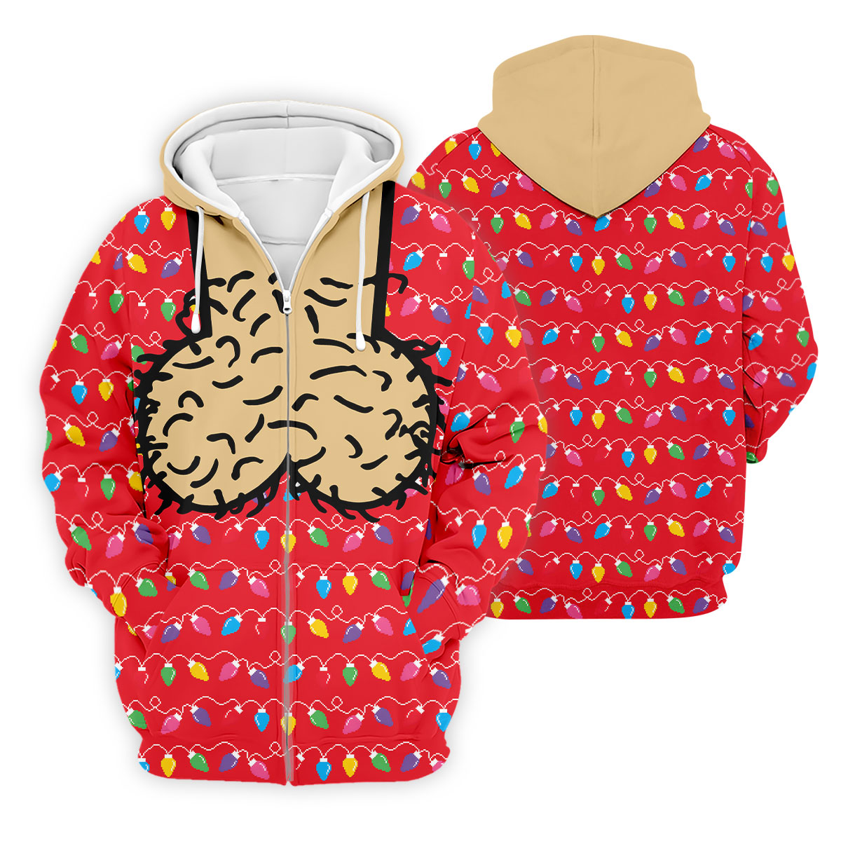 Cheeky Christmas Lights Golf Polo Shirt, Mens Golf Shirts, Golf Apparel For Men