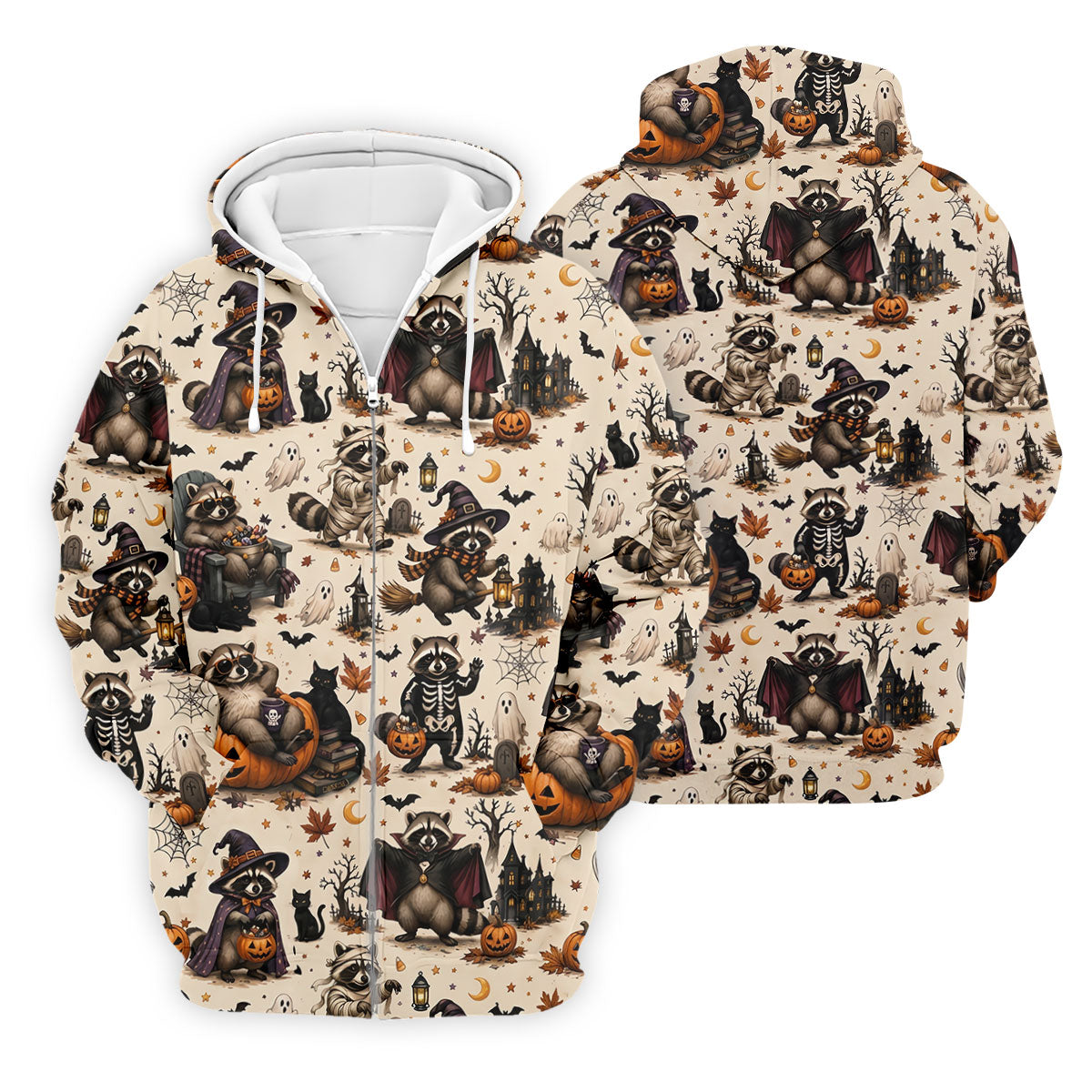 Jimothy Raccoon Costume Halloween Golf Polo Shirt, Golf Clothing, Mens Golf Shirt