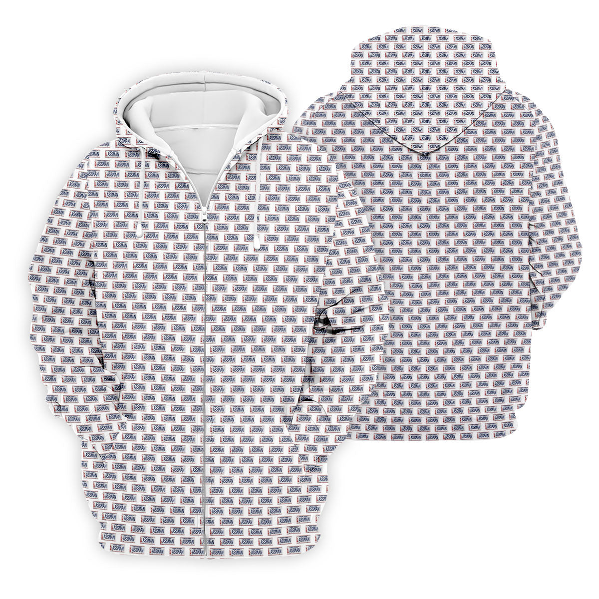 White New York Assman Pattern Polo Shirt, Mens Golf Shirts, Hawaiian Golf Shirt, Golf Polo Shirts For Men