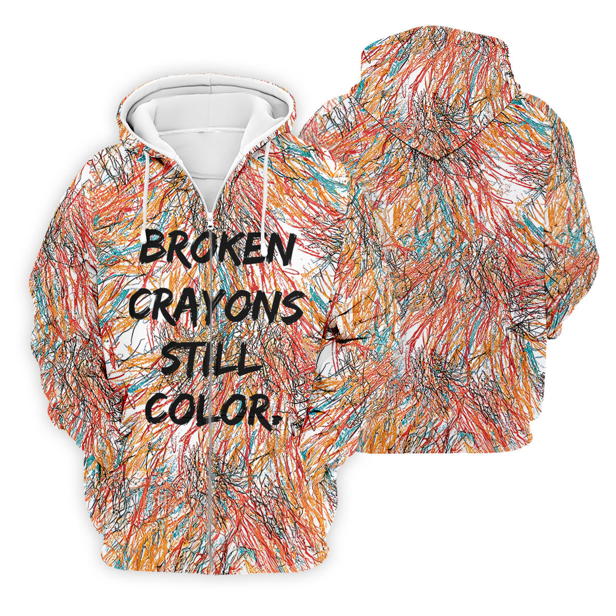 Broken Crayons Still Color Mental Health Awareness Golf Polo Shirt, Mens Golf Polo, Printed Golf Shirts