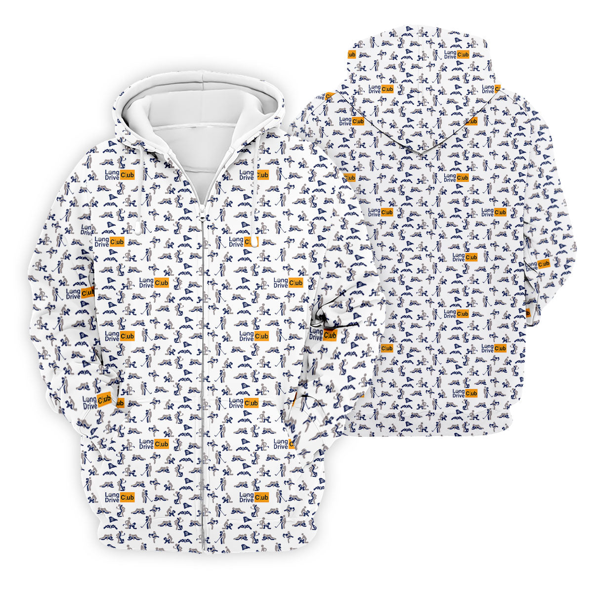 Funny Long Drive Club Adult Golf Polo Shirt, Men's Golf Shirt, Mens Golf Apparel