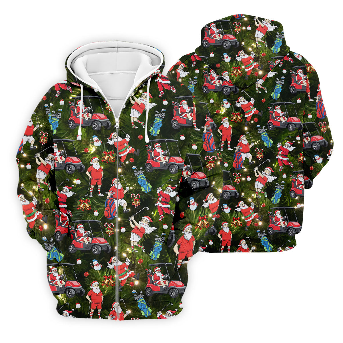 Funny Santa Claus Golf Pose Golf Tops For Men, Polo Shirts For Men, Christmas Golf Shirt, Mens Golf Gift