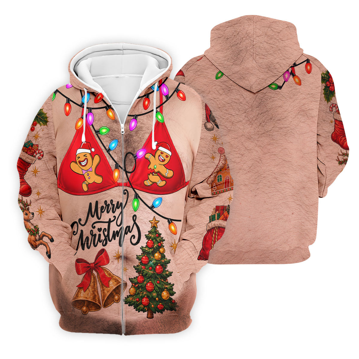 Merry Christmas Gingerbread Bra Polo Shirt, Mens Golf Shirts, Polo Shirts For Men