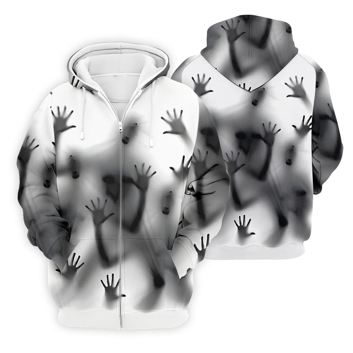 Haunted Shadow Silhouette Golf Polo Shirt, Men's Golf Shirts, Hawaiian Golf Shirt