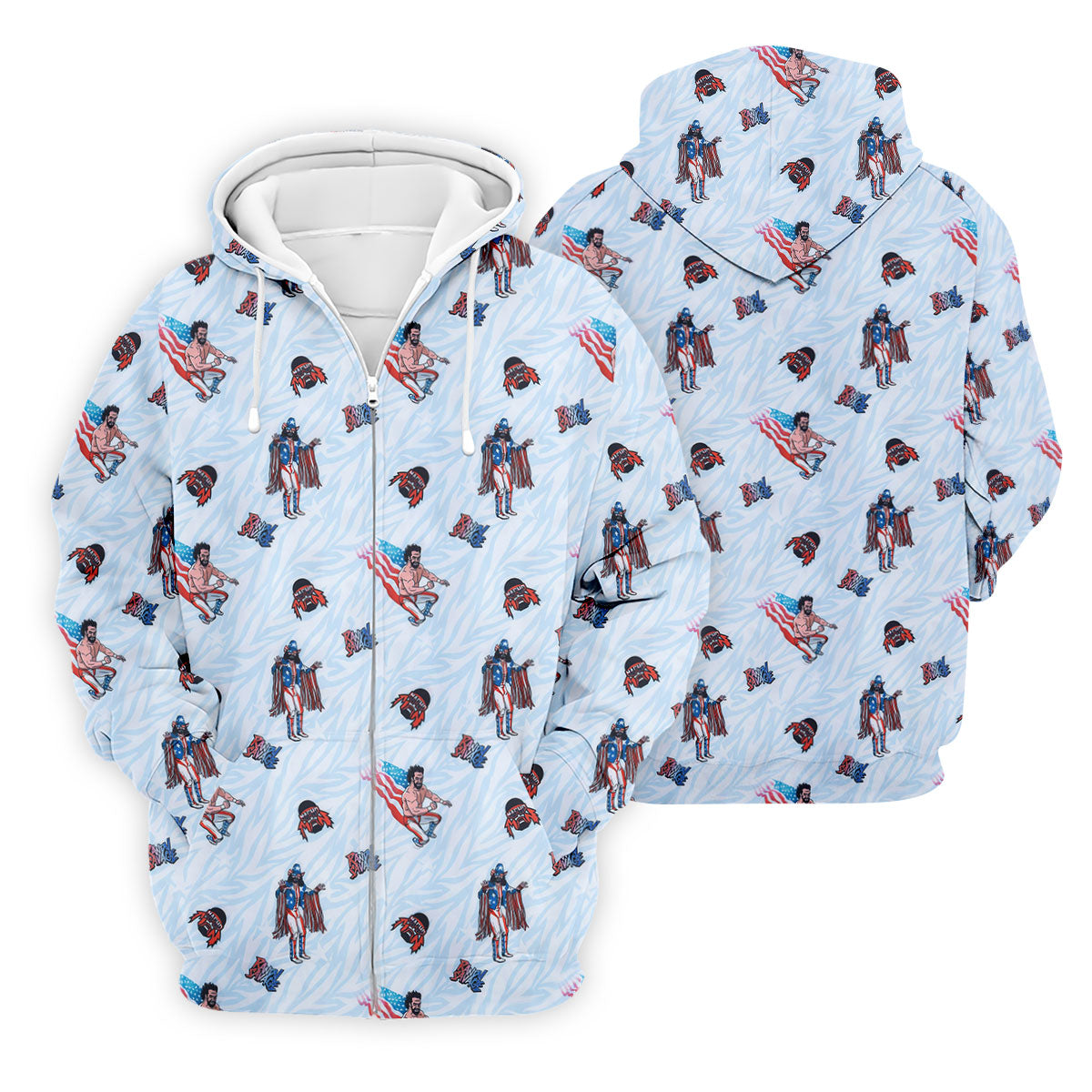 Randy Savage Patriotic Golf Shirt, Macho Man Golf Polo, Mens Golf Apparel