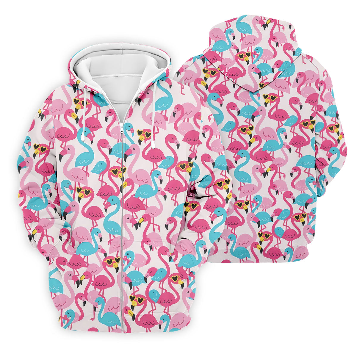 Funny Pink Flamingo Pattern Polo Golf Shirt, Mens Golf Polo, Golf Shirts For Men