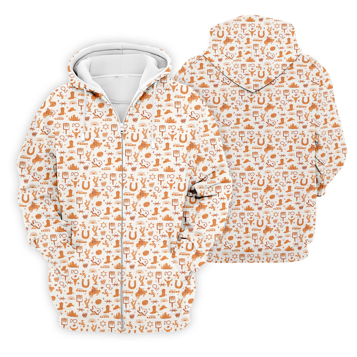 Texas Cowboy Western Pattern Golf Polo Shirt, Hawaiian Golf Shirt, Golf Polo Shirts For Men