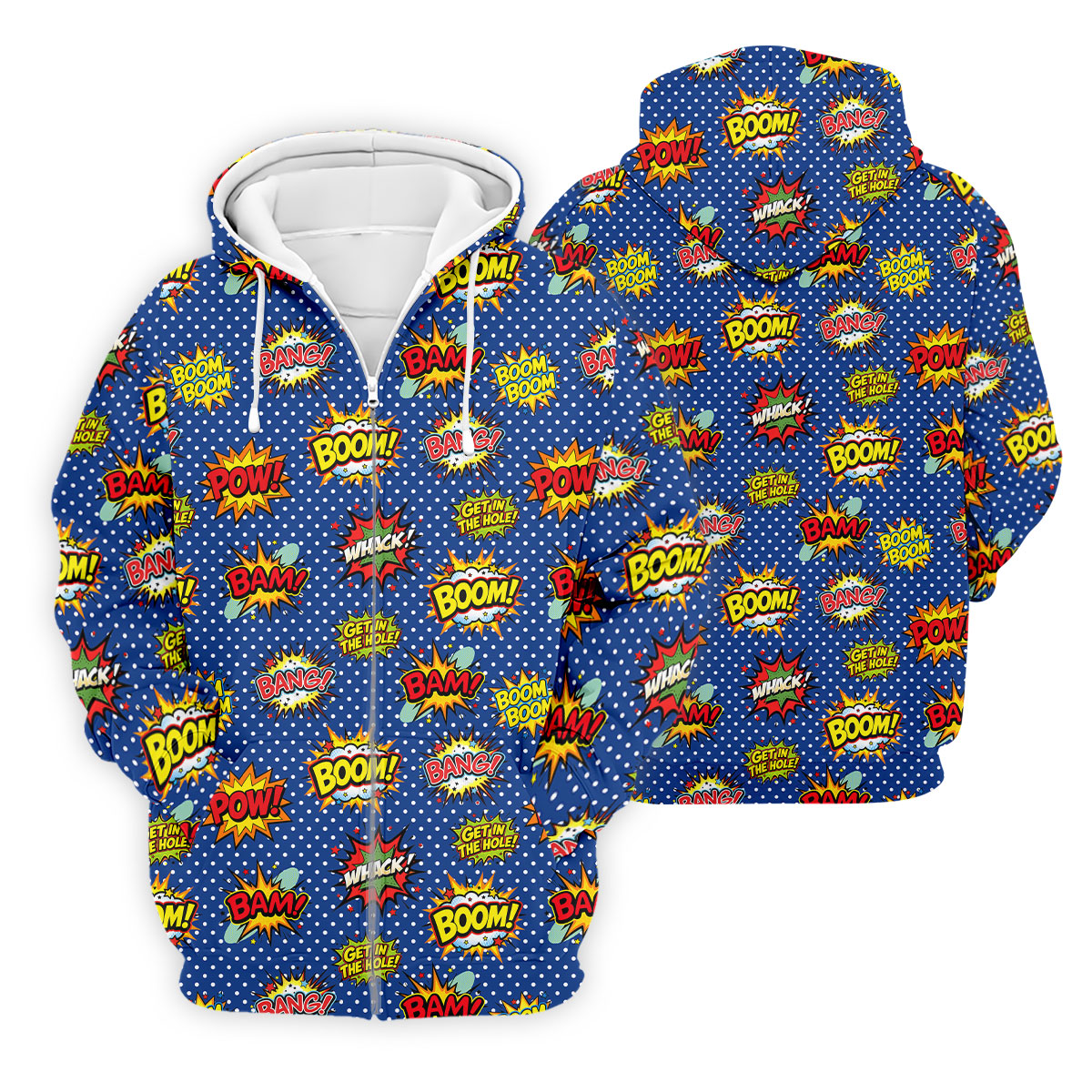Funny Comic Pop Art Golf Shirt, Mens Golf Shirts, Golf Apparel For Men
