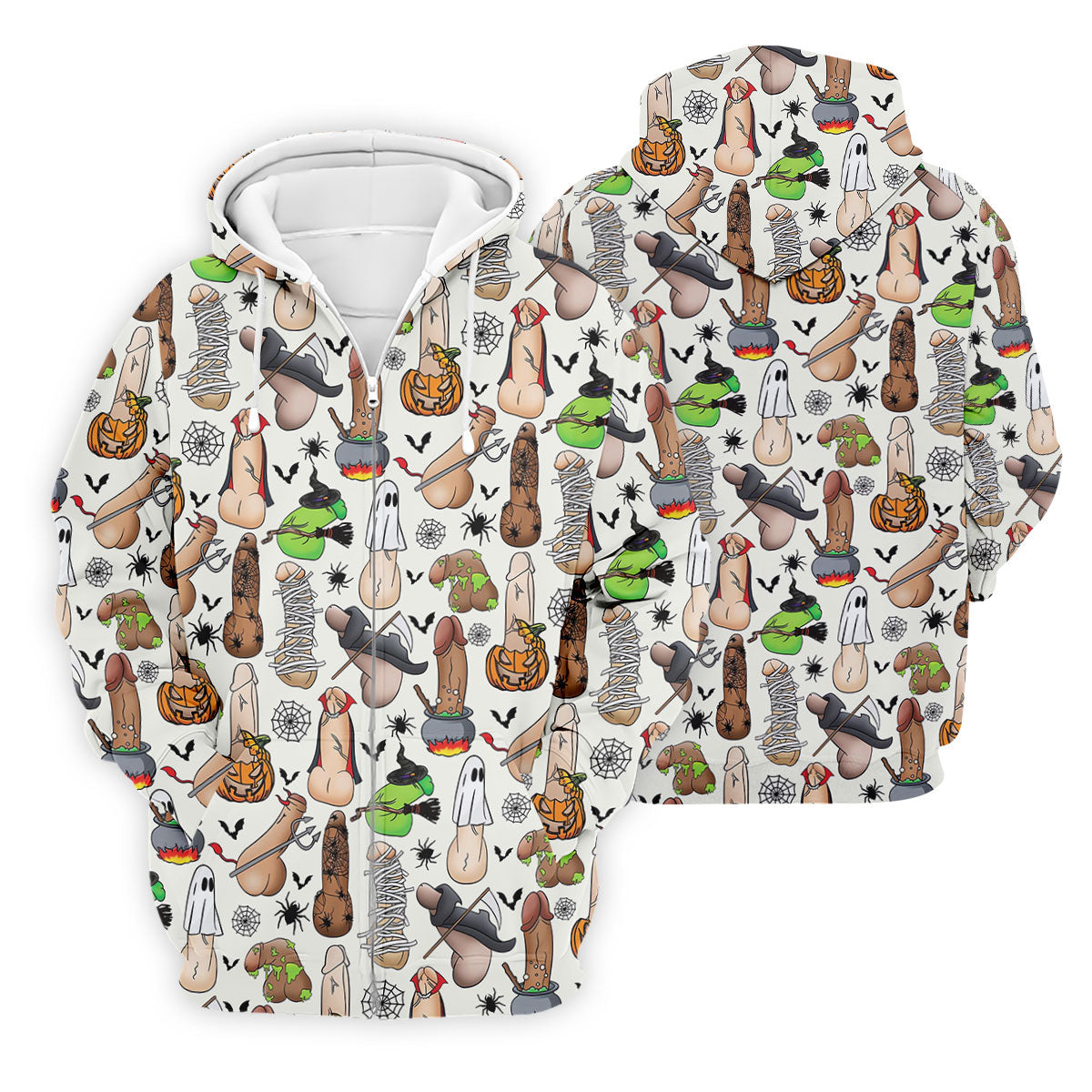 Funny Adult Halloween Pattern Golf Polo Shirt, Men's Golf Shirt, Hawaiian Golf Shirt
