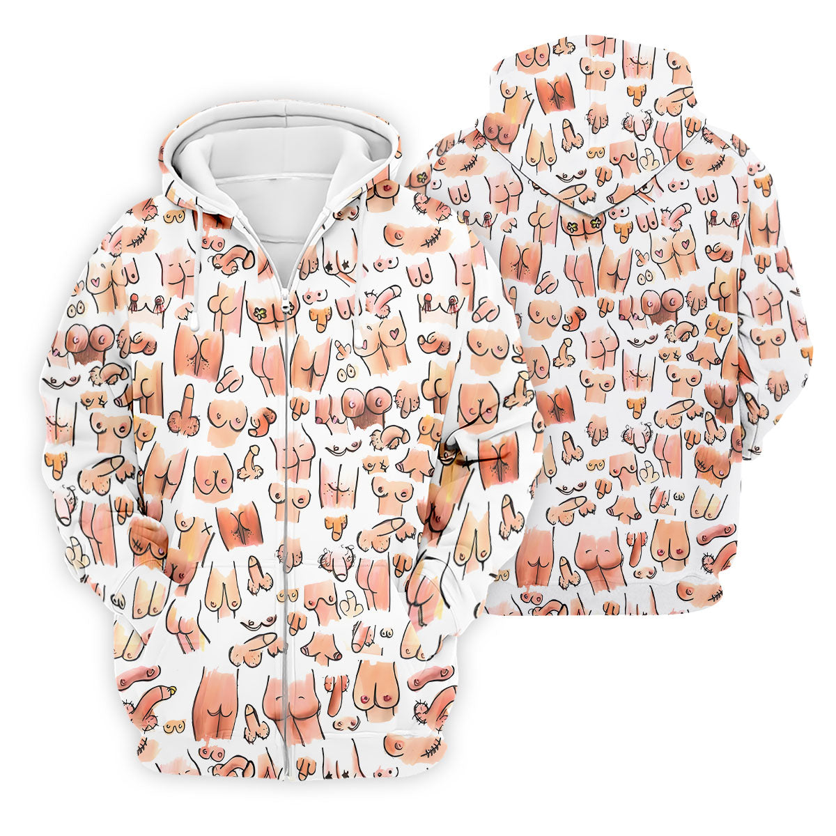 Funny Adult Body Parts Pattern Shirt, Mens Golf Polo, Printed Golf Shirts