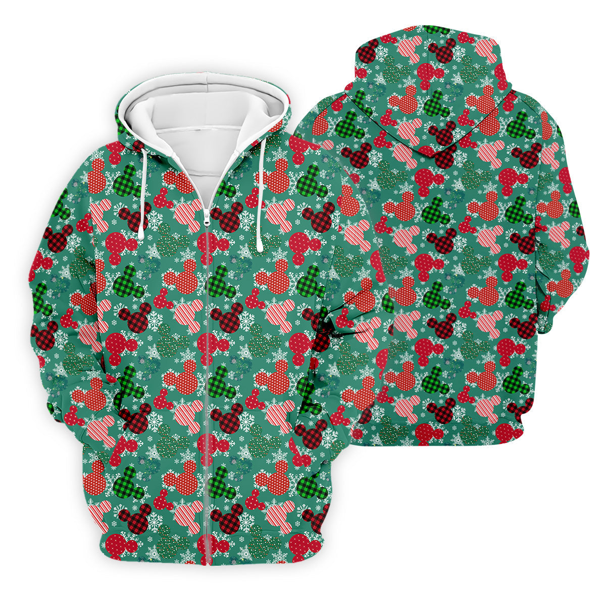 Adorable Cartoon Characters Xmas Golf Shirts, Cute Golf Outfit, Polo Shirts For Men, Christmas Golf Shirt
