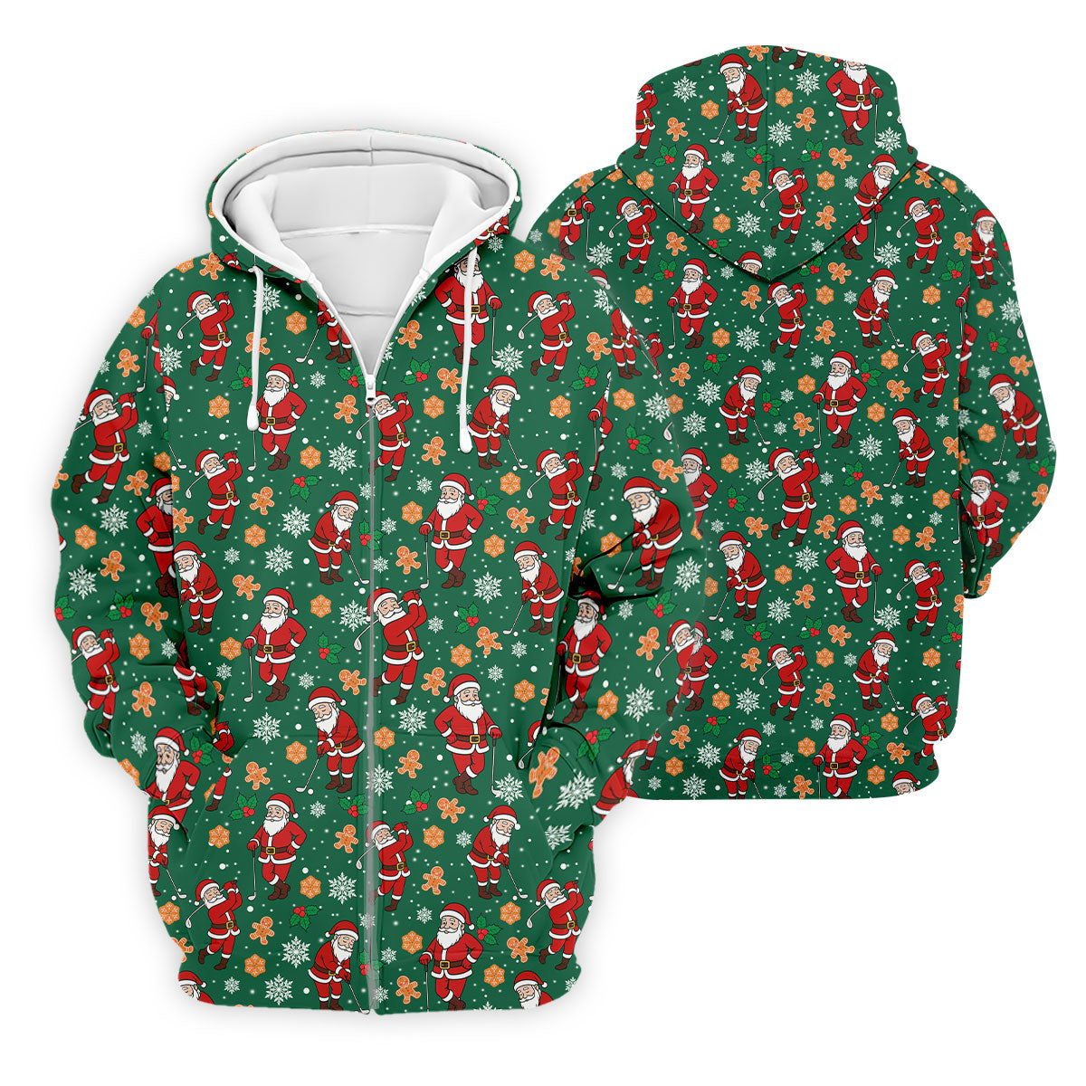 Golfing Santa Fun Golf Shirts For Men, Christmas Golf Shirt, Polo Shirts For Men, Golf Gift For Men