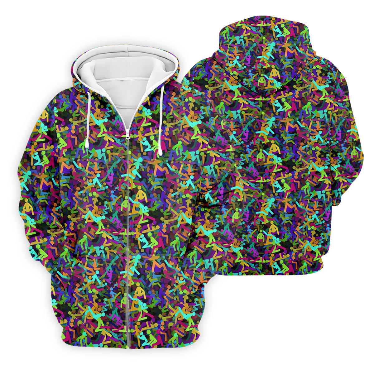 Colorful Abstract Golf Pattern Polo Shirt, Mens Golf Shirts, Hawaiian Golf Shirt