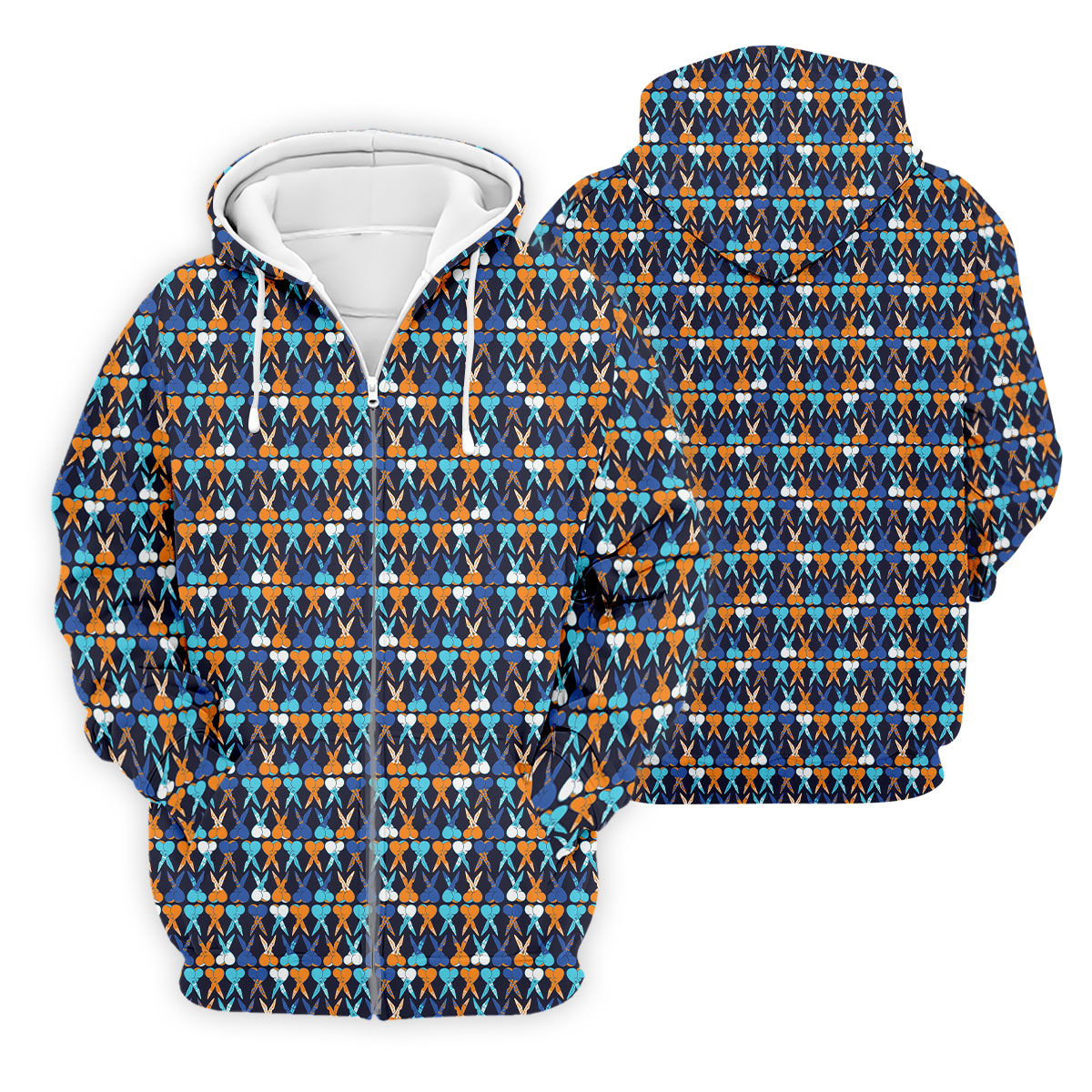 Funny Scissors Pattern Golf Polo Shirt, Golf Polo Shirts For Men, Mens Golf Apparel