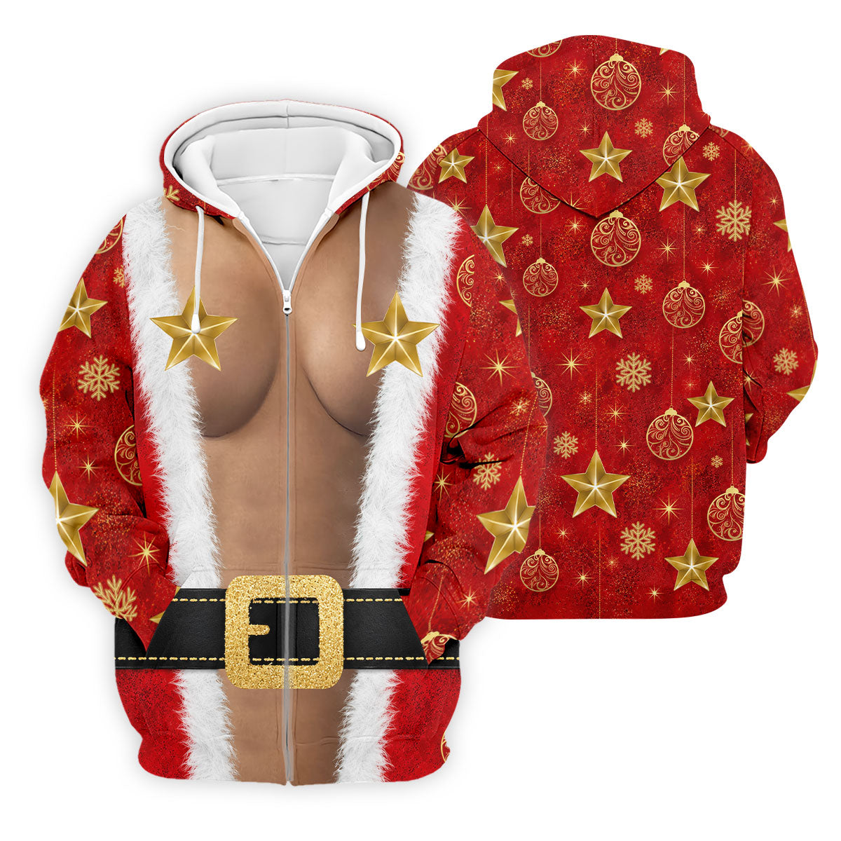 Christmas Santa Suit Gold Star Polo Shirt, Mens Golf Polo, Golf Shirts For Men