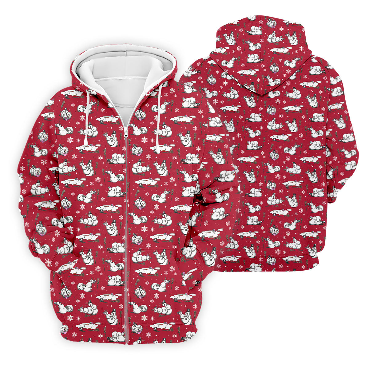 Funny Snowman Naughty Couple Red Golf Shirt, Christmas Golf Shirt, Golf Gift For Him, Polo Shirts For Men