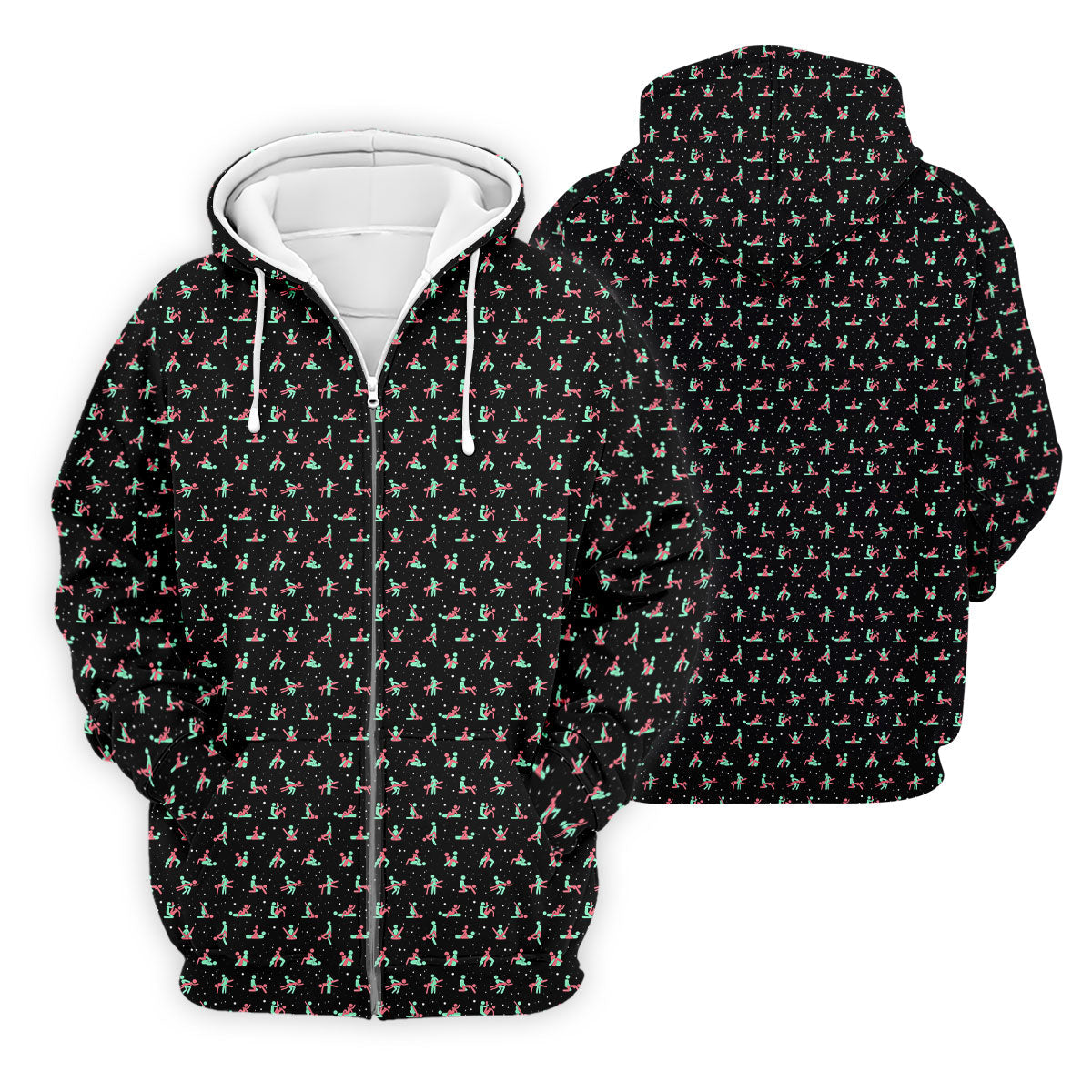 Naughty Couple Snow Pattern Christmas Golf Shirt, Fun Golf Shirts For Men, Golf Gift For Him, Polo Shirts For Men