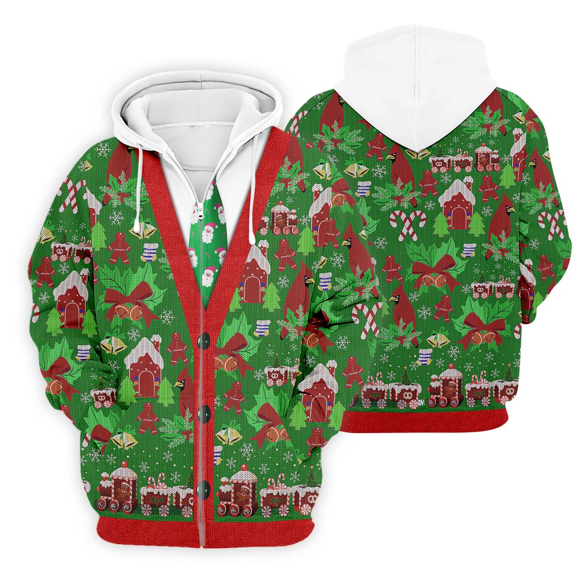 Christmas Pattern Fun Golf Shirts For Men, Christmas Golf Shirt, Unique Gift For Golfer, Polo Shirts For Men
