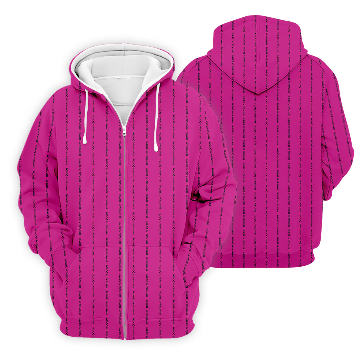 Fcancer Men's Golf Shirt, Breast Cancer Awareness Shirt, Pink Golf Shirt, Golf Shirts For Men