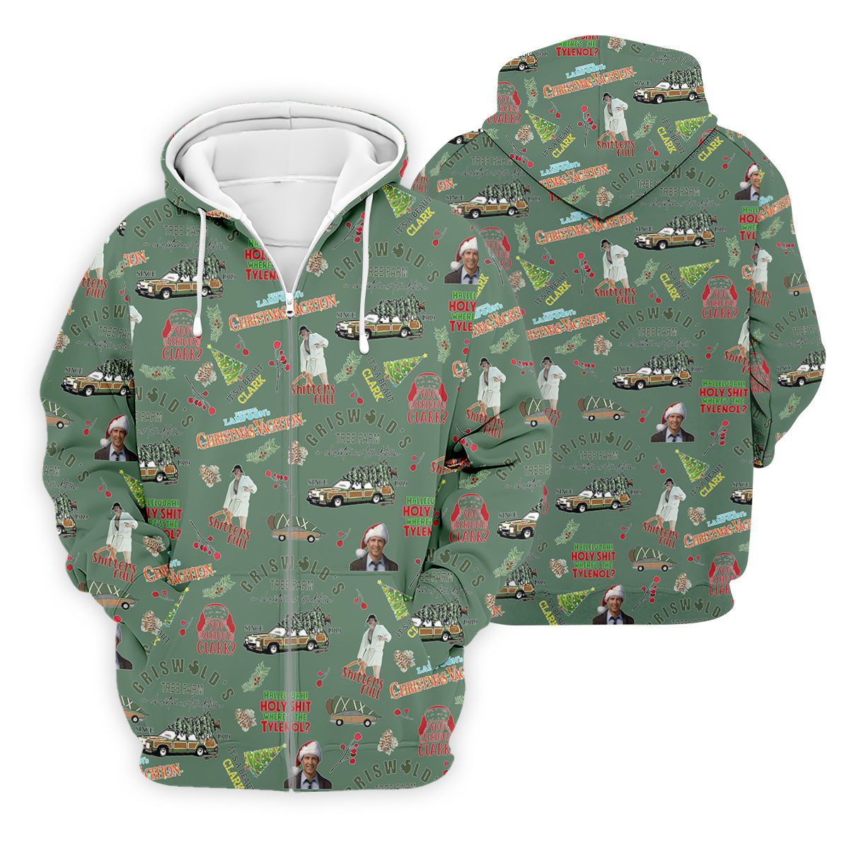 Tree Farm Moss Green Christmas Golf Shirt, Men's Funny Golf Shirts, Polo Shirts For Men