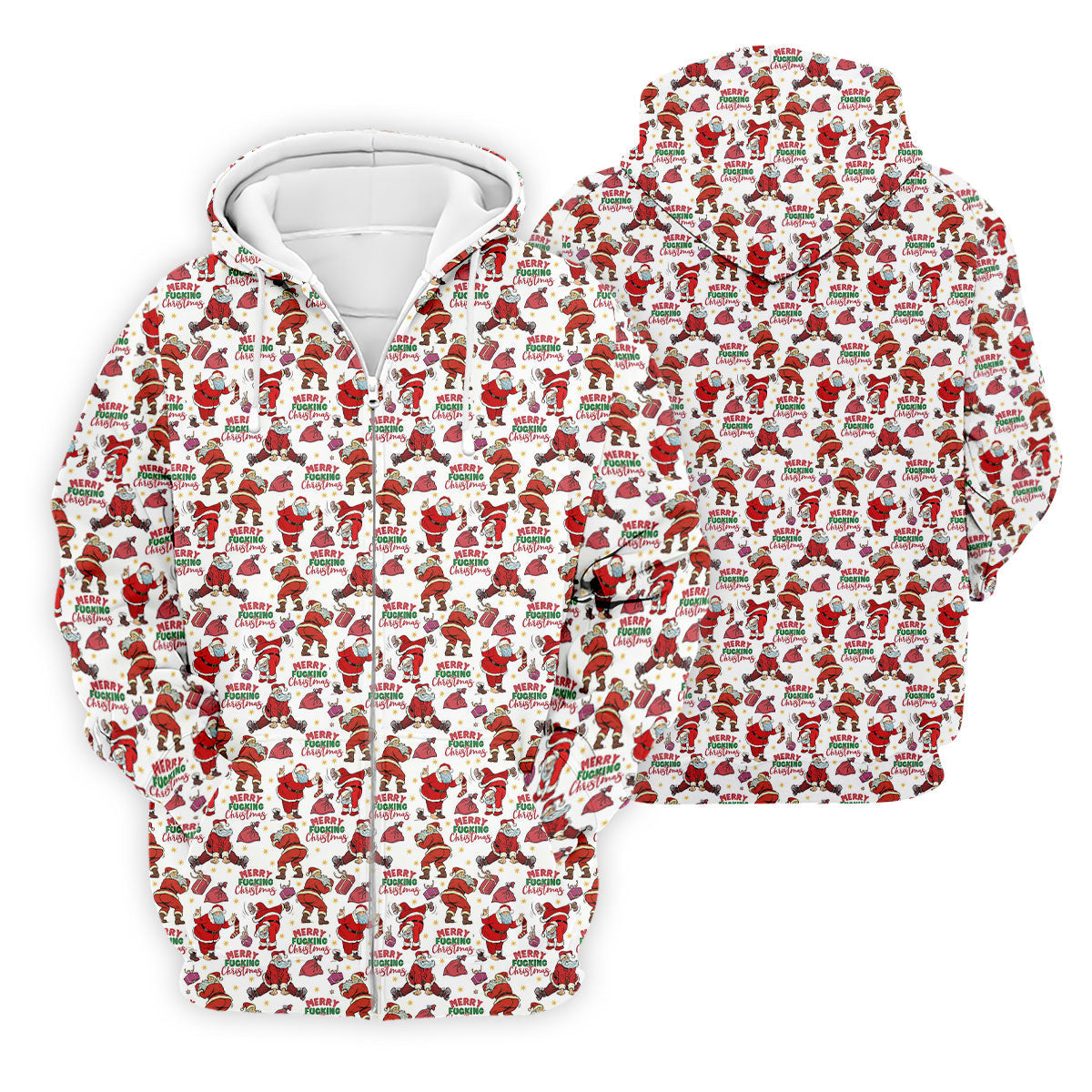 Merry Freaking Christmas Funny Santa Christmas Golf Shirt, Fun Golf Shirts For Men, Golf Gift For Men
