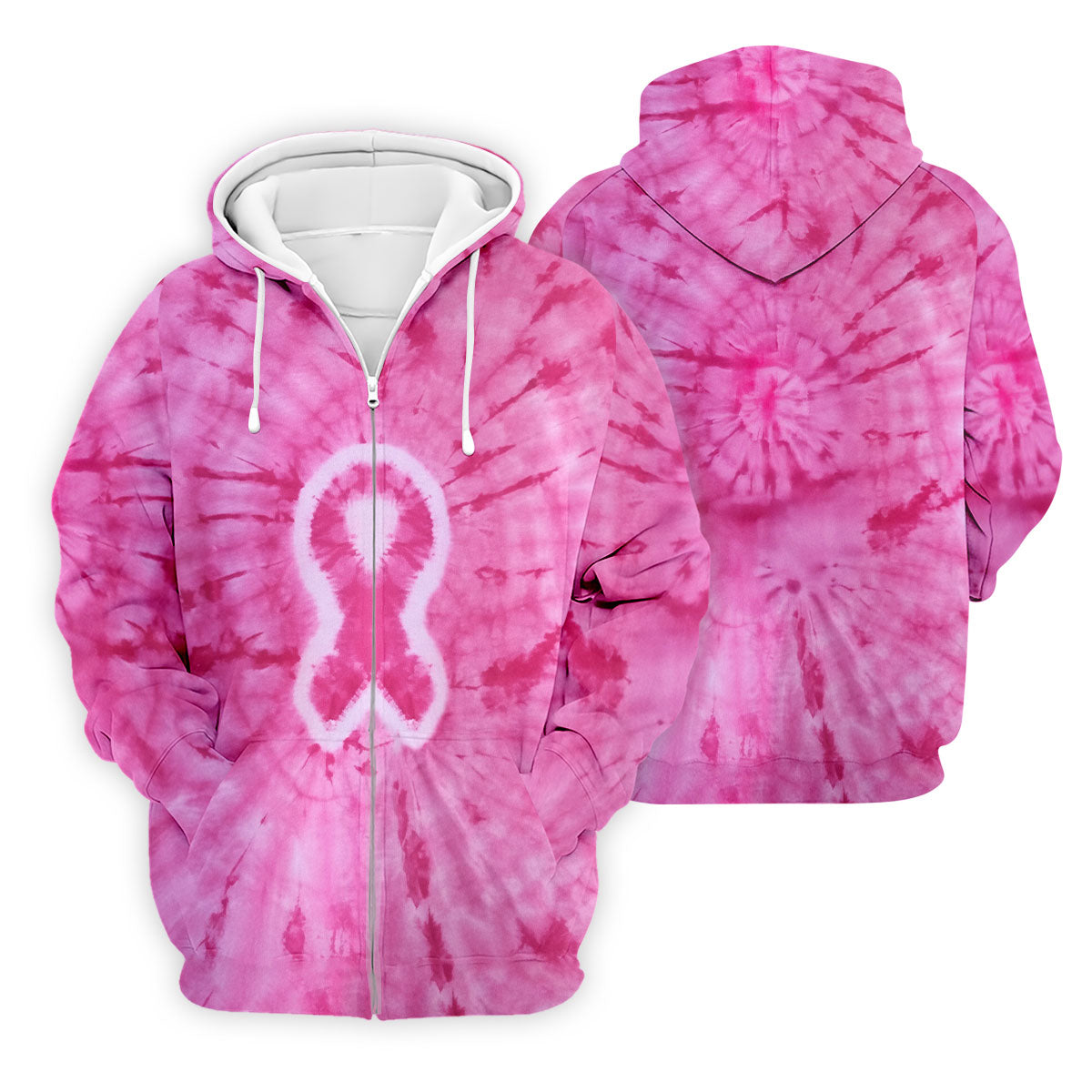 Breast Cancer Pink Tie Dye Men Golf Shirt, Breast Cancer Awareness Shirt, Golf Shirts For Men