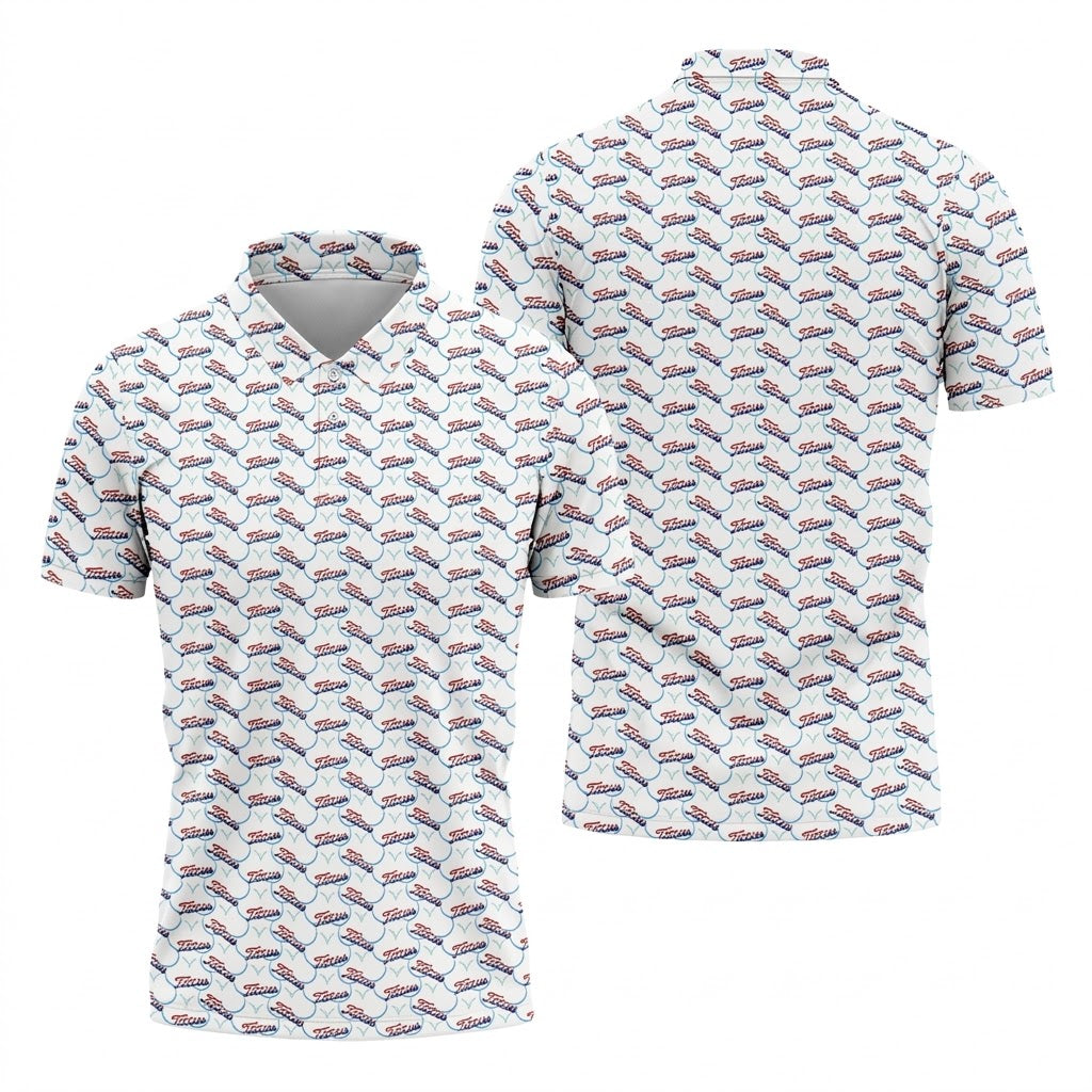 Funny Adult 250th Anniversary Red White Blue Golf Tops For Men, 4th Of July Golf Shirts For Men