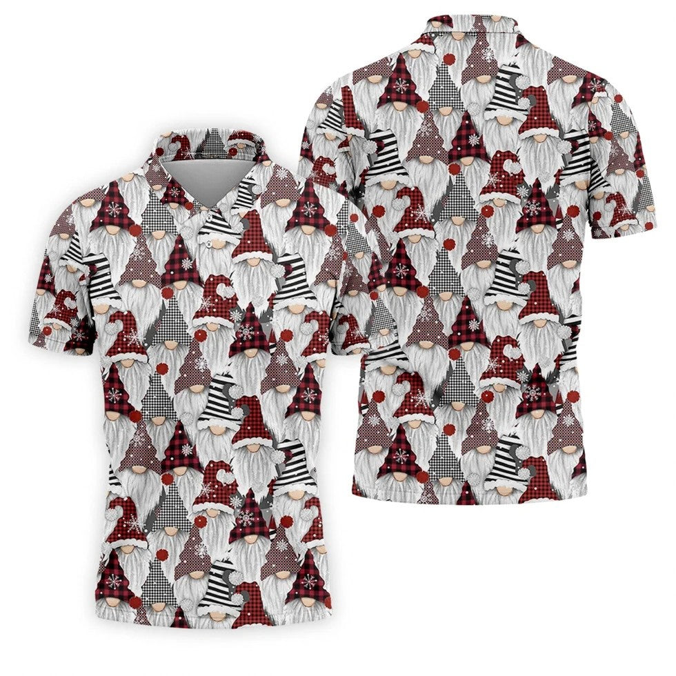 Casual Christmas Golf Tops For Men, Gift Christmas Golf Shirt Polos, Men Golf Apparel