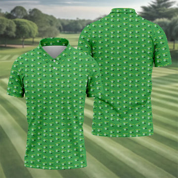 Funny Id Tap That Golf Ball Pattern Golf Shirt, Mens Golf Shirts, Golf Polo Shirts For Men