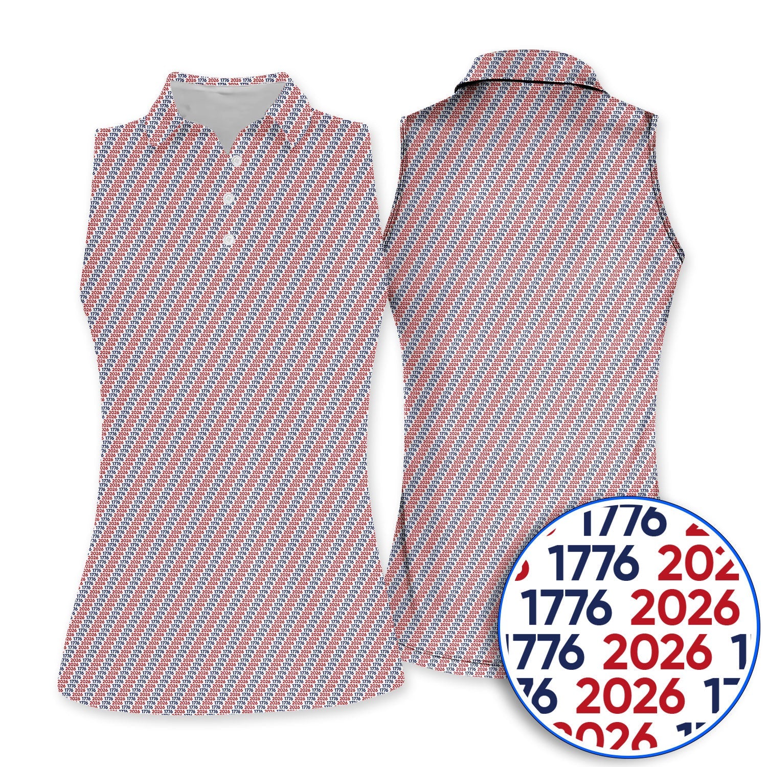 1776-2026 America 250 Anniversary Golf Polos, Patriotic USA Pattern Golf Shirt, Crazy Golf Shirts For Golfer