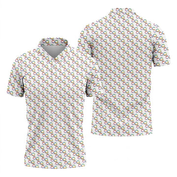 Embrace Neurodiversity Rainbow Infinity Symbol Autism Awareness White Golf Shirt, Golf Shirts For Men