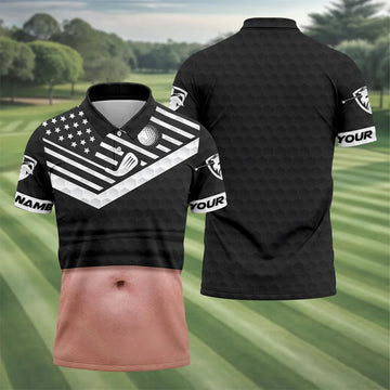 Personalized Pink Skin Beer Belly Golf Polo Shirt, Hawaiian Golf Shirt, Polo Shirts For Men