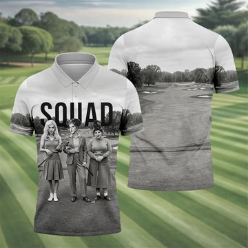 Halloween Witch Squad Golf Polo Shirt, Men's Golf Shirt, Hawaiian Golf Shirt
