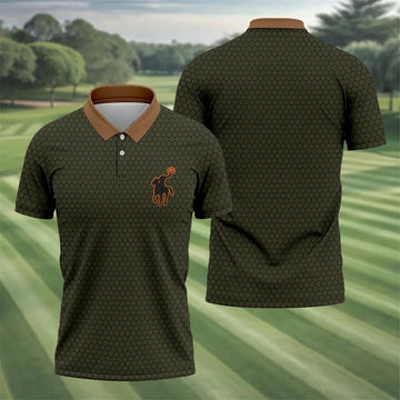 Pumpkin Rider Halloween Horror Character Polo Shirt, Mens Golf Shirts, Mens Golf Apparel