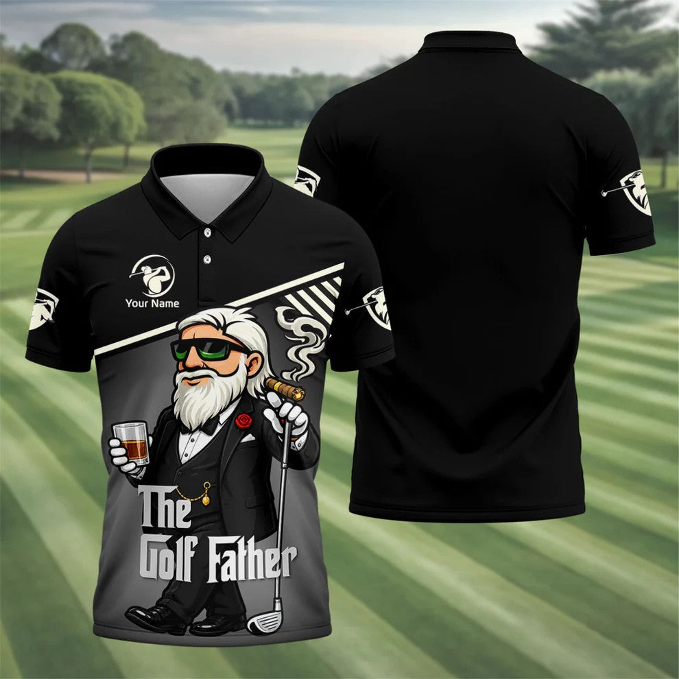 The Golf Father Custom Name Golf Man Funny Golf Shirts, Father's Day Golf Shirt, Golf Gift For Dad