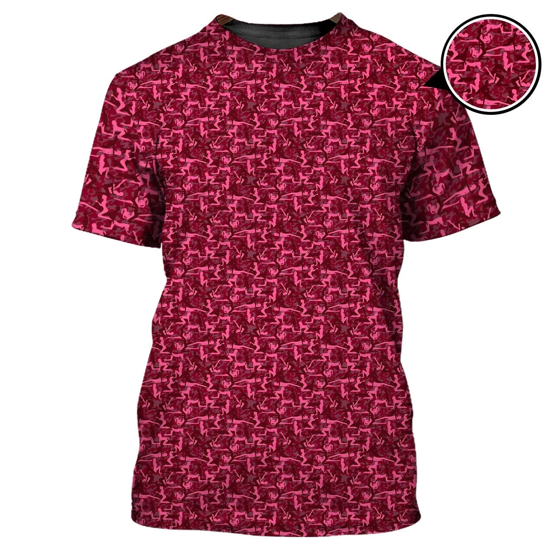 Funny Golf Pattern Polos Pink Golf Shirt For Men, Christmas Golf Shirt Polos, Men Golf Apparel