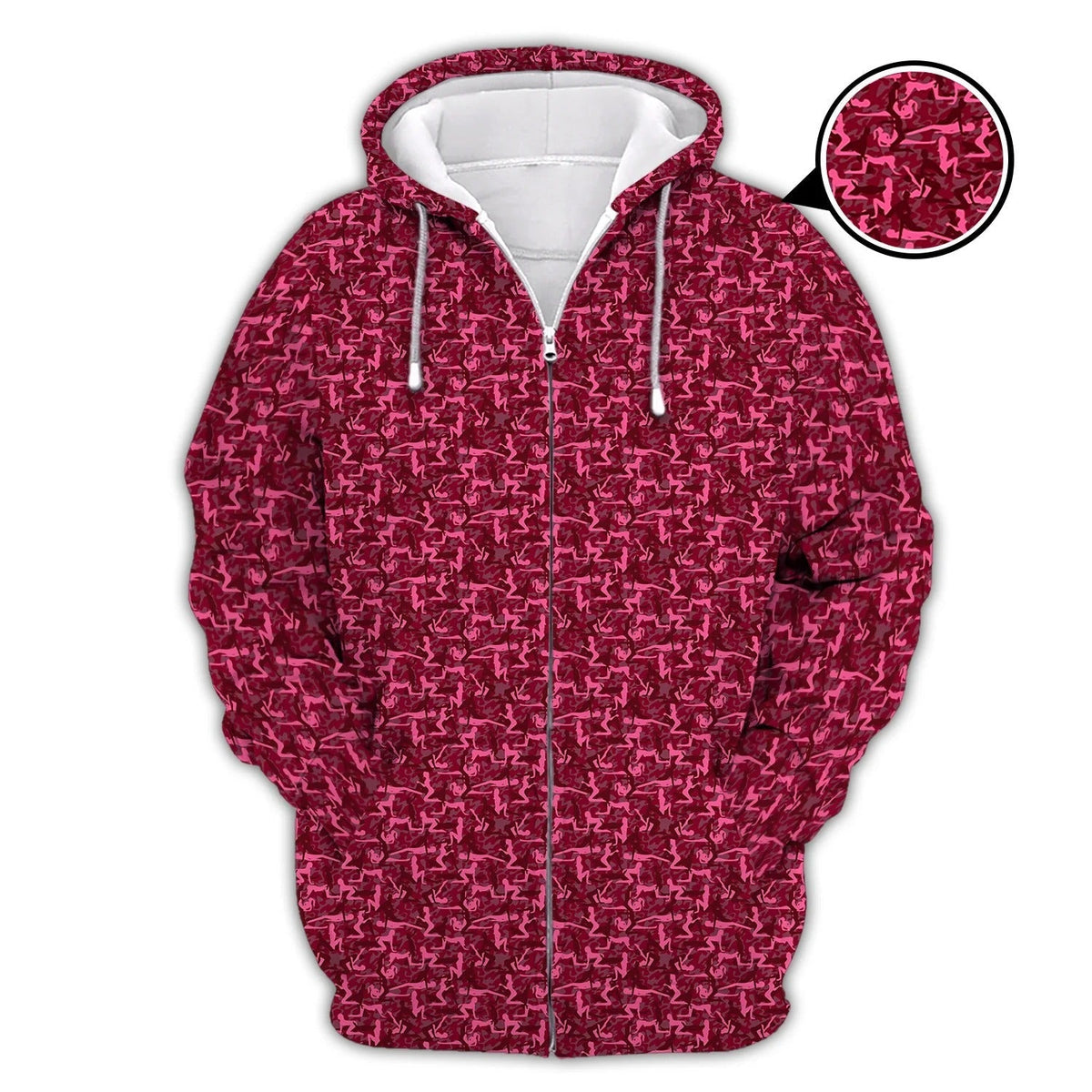 Funny Golf Pattern Polos Pink Golf Shirt For Men, Christmas Golf Shirt Polos, Men Golf Apparel