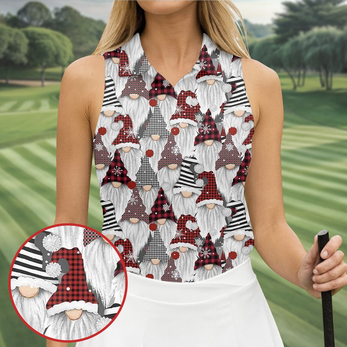 Casual Christmas Golf Tops For Women, Gift Christmas Golf Shirt Polos, Ladies Golf Apparel
