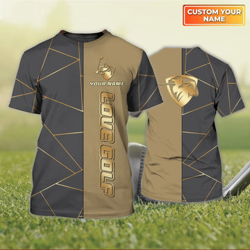 Golf - Personalized Name 3D Tshirt For Golfers