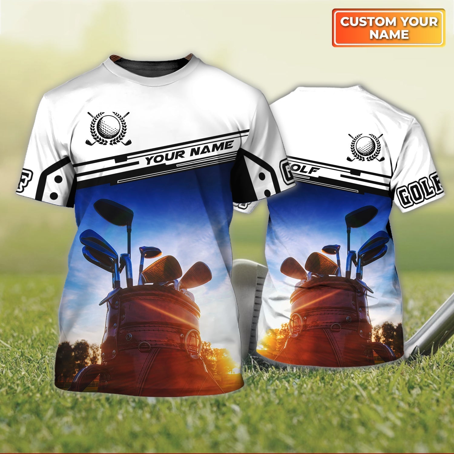 Golf - Personalized Name 3D Tshirt